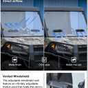 Kiwi Master Vented Windshield for 2015-2027 Polaris Ranger SP 570 600