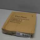 Berglander White Plastic Plates Set of 8 Pieces 10", Reusable Flat Dinner Plates, Salad Plates, Pasta Bowls, Dishes Set Easy to Carry for Home, Garden, Picnic, Camping, Outdoor