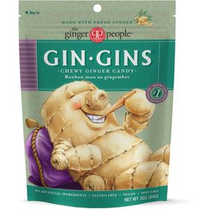 GIN GINS Original Ginger Chews – Natural Fresh Ginger Candy by The Ginger People – Individually Wrapped Healthy Candy – Original Flavor – 3oz Bag (Pack of 7), BBD 12Jan2026