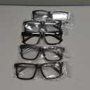 Eyekepper 5-pack Oversized Reading Glasses Square Large Frame Readers for Men and Women - Black +3.00