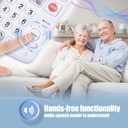 Big Button Phone for Seniors, Corded Landline Telephone with Handsfree Function and 9 Groups of Memory, One-Touch Dialling,Suitable People with Vision Disorders/Hearing Damage (EX-LD-858HF)