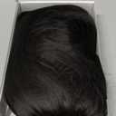 FESHFEN Long Wigs with Bangs, Synthetic Natural Looking Layered Straight Hair Wig for Women Daily Party Use 18 inch, Natural Black