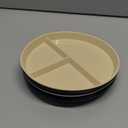 Portion Control Plate For Weight Loss 9 Inch 5Pcs, Round Divided Plates for Adults, 3 Compartment Plates is very thick and smooth,Suitable for Bariatric Diet