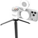 TELESIN Fun Shot Magnetic Phone Camera Grip + C03 Magnetic Selfie Light + Metal Tripod 3 IN1 Creator Bundle Kit for Compatible with iPhone Magsafe & Android Selfies/Photography/TikTok/Zoom Calls/Video