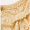 Women's Y2K Mini Skirt Ruffle Lace Asymmetrical Cute Skirts Layered Flowy Pleated Skort with Shorts for Concert Party (Yellow, XL)