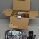 Panasonic Link2Cell Expandable Phone with Digital Answering System & Smart Call Blocker, One Corded Base Unit and Two Cordless Handsets Black - KX-TGF882B