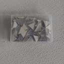 Squares & Triangles Mirror Mosaic Tiles - Round, Teardrop & Diamond Shapes - Acrylic Mirror Pieces - 5 Shapes - Silver - 250pcs for DIY Crafts