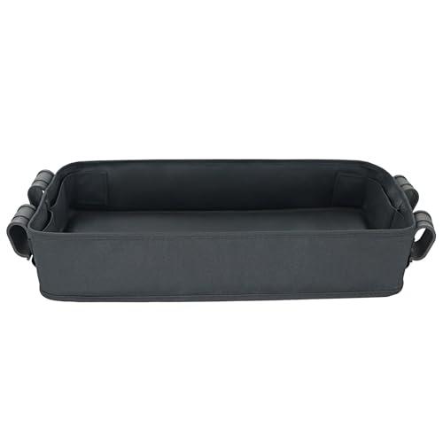 Stroller Snacks Tray for Wonderfold Wagon W Series Accessories Waterproof Kids Toy Placement Faux Leather Sides for Eating and 4 Kid’s Cup Holder (W4 Series) Item Shape: W4