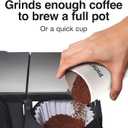 Proctor Silex Electric Coffee Grinder for Beans, Spices and More, Stainless Steel Blades, 12 Cups, White