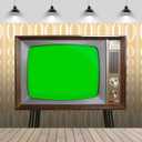 10x8ft Retro TV Backdrop Vintage Analog TV with Old Fashioned Wallpaper Background for Retro 50s 80s Party Decorations Nostalgic Photoshoot Props Wallpaper (B1-682)