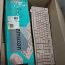Logitech MK270 Wireless Keyboard and Mouse Combo for Windows, 2.4 GHz Wireless, Compact Mouse, 8 Multimedia and Shortcut Keys, 2-Year Battery Life, for PC, Laptop - Rose