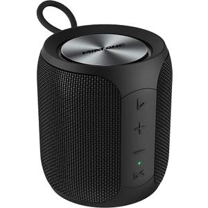 MIATONE QBOX - 16W Bluetooth Speaker IP67 Waterproof Speaker with Deep Bass, Portable Speakers for Beach Camping Accessories, Gifts for Men Fathers Him (Black)