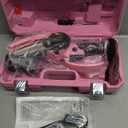 Saker Mini Chainsaw,Portable Electric Pink Mini Chainsaw Cordless,Handheld Chainsaw for Tree Branches,Courtyard, Household and Garden,By 2PCS 20V 1500mAh Batteries and 3 PCS Chains