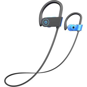 Boean Wireless Earbuds, Bluetooth Headphones 5.3, Wireless Headphones with 16Hrs Playtime IPX7 Waterproof in-Ear Earphones, Deep Bass Stereo Earbuds with Microphone for Gym Running Home Workout (D,Blue)