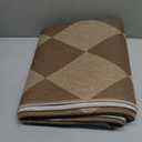 YDKGL Washable Hallway Runner Rug 2x5 Jute Like Kitchen Runner Mat Rugs Non Slip, Woven Soft Entryway Farmhouse Runner Boho Floor Carpet for Indoor Laundry Hall Backdoor Bedroom Living Room, Brown
