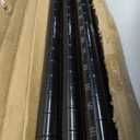 Post Finish: Black, Size: 63" H x 1" W x 1" D