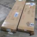 Bellemave Full Size Loft Bed with Desk and Storage Shelf, Full Size Loft Bed Frame with Guardrail and Ladder, Heavy Duty Loft Beds for Kids, Teens, Black