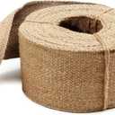 2 x Jute Burlap Webbing Ribbon - 3.15" x 9.83 Yards Upholstery Webbing for Chairs, Furniture, Crafting, Home Decor, Christmas Garland, Jute Wreath, Banner