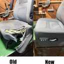 GXARTS Driver Side Bottom Cloth Seat Cover and Bottom Foam Cushion Compatible with Dodge Ram 1500 2500 3500 4500 5500 2006 2007 2008 2009 2010
