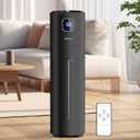 Large Humidifiers for Bedroom, 9L/2.5Gal Ultrasonic Cool Mist, Easy Clean with 350ML/H Large Mist Speed, Quiet Tower, Suitable for Kids Room Plant Yoga (Black)