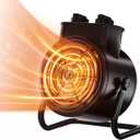 VCJ Greenhouse Heater with Thermostat, 1500W Outdoor Space Heater with Overheat Protection, 3S Quick Heat, 3 Modes Electric Space Heater for Patio, Garage, Porch, Home, Office, Grow Tent