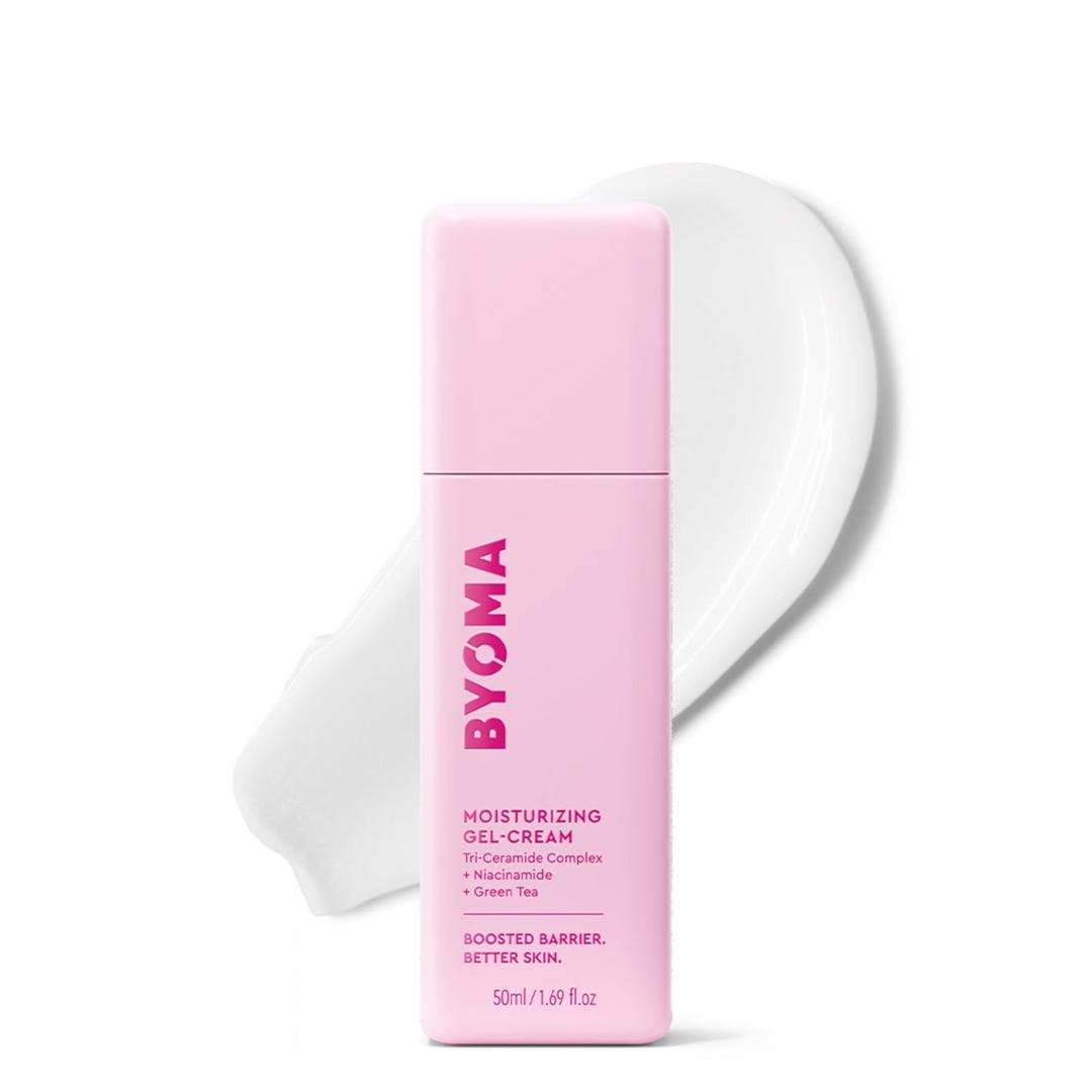 BYOMA Moisturizing Gel Cream  Barrier Repair Cream/Gel Face Lotion with Niacinamide and Green Tea  Ceramide Face Moisturizer for Dry Skin  Alcohol Free, Oil Free Face Moisturizer  1.69 fl. oz