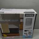 INTEX Dura-Beam Deluxe Comfort-Plush Elevated: Fiber-Tech Queen Size Built-in Electric Pump 18in Bed Height 600lb Weight Capacity