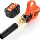 JOVA lalalark Mighty Force Kids Leaf Blower, Kids Gardening Set with Realistic Sounds, Lights and Wind, Outdoor Toys for Toddlers 3-5, Role Play Toys, Toddler Birthday Gift