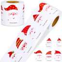 Zonon 500 Pcs from Santa Tags 5 Design Christmas Santa Claus Pattern Name Stickers Gift Name Labels Self Adhesive Christmas Tag for Xmas Holiday Gift Wrapping Party Favors(Assorted Style)