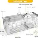 Squirrel Trap Live Animal Humane Cage Trap Catch Rats, Mice, Chipmunk, Weasel and Other Rodents for Indoor and Outdoor