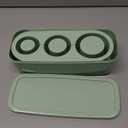 Ice Cube Tray for Tumblers and Stanley Cup, with 3 hollow cylinder of Ice Cube for Drinks (Green), Large