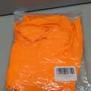 Smile Fish Women Casual Sexy 80s Costumes Fishnet Neon Off Shoulder T-Shirt (Medium, Orange)
