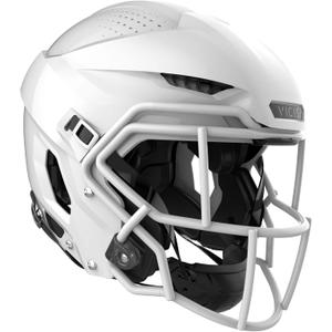 VICIS ZERO2 Trench Football Helmet, SO-212E-S Facemask Attached, White, X-Large