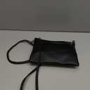 Small Crossbody Bags for Women Trendy Clutch Purse PU Leather Shoulder Bags with Adjustable Strap (Black)