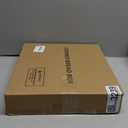 Corner Bread Box for Kitchen Counter, Bamboo Wood Black Bread Box, Large Capacity Bread Storage Bin with Acrylic Wavy Door Panel (Black, Meduim) (Medium)