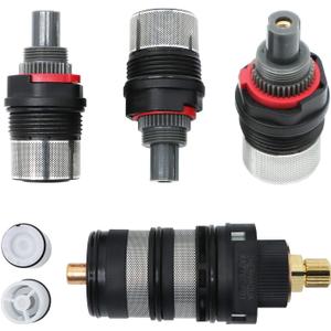 Thermostatic Push Button Shower Valve Cartridge Replacement, 3 Way Vertical Valve Backup