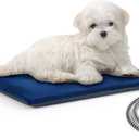 Pecute Cat Heating Pad Outdoor Indoor, IPX7 Waterproof Dog Heating Pad with Self-Inflating for Extra Thickness, Chew-Resistant Stainless Steel Cord, Electric Heated Cat Bed for Outside Feral House