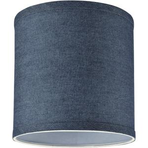 Aspen Creative 31056A Transitional Drum (Cylinder) Shaped Spider Construction Lamp Shade in Washing Blue, 8" Wide (8" x 8" x 8")