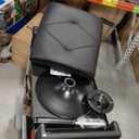 VECELO Foot Rest Under Desk Ottoman, PU Height Adjustable Footrest with Comfort Padding, Leg Rest for Desk for Relieving Leg Pain, Stiffness, and etc, Black