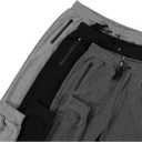PURE CHAMP Mens Sweatpants 3 Pack Fleece Active Athletic Workout Jogger Sweatpants for Men with Zipper Pocket Size S-3XL (Gray, S)