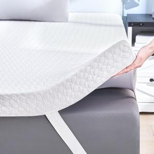 SINWEEK 2 Inch Gel Memory Foam Mattress Topper Queen Size, Ventilated High Density Pad for Body Pain, Bed Topper with Cooling Cover