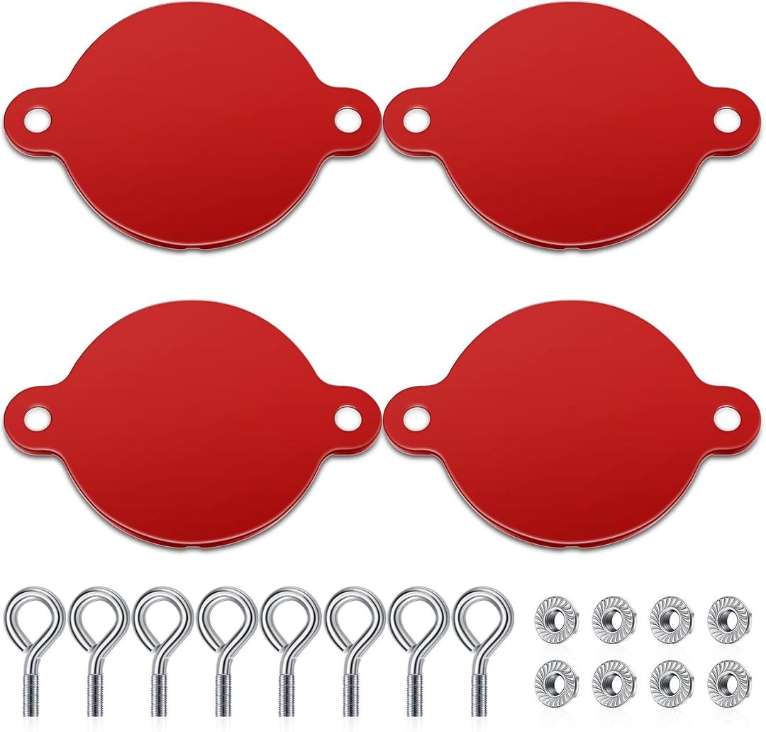 Xuhal 4 Pcs Fire Department Connection Caps FDC Caps Aluminum 2-1/2'' Fire Sprinkler Covers with Screws FDC Connection Hose Fitting for Hydrant Accessory