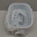 Baby Bottle Drying Rack Storage, Large Nursing Bottle Storage Box Organizer with Cover, Portable Kitchen Cabinet Organizer, Durable countertop Dryer (Blue)