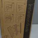 Torched Wooden Portable Retail Table Display Stand Countertop 3 Step Riser Craft Shows, Farmers Markets Tradeshows (Ebony)