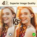 HPRT CP4100 Photo Printer - Plus 4x6 Bluetooth Instant Picture Printer with 20 Sheets & Ribbon - Wi-Fi, Premium Dye Sublimation - 300 DPI Display Resolution - Editing App for Fun, Creative Photos