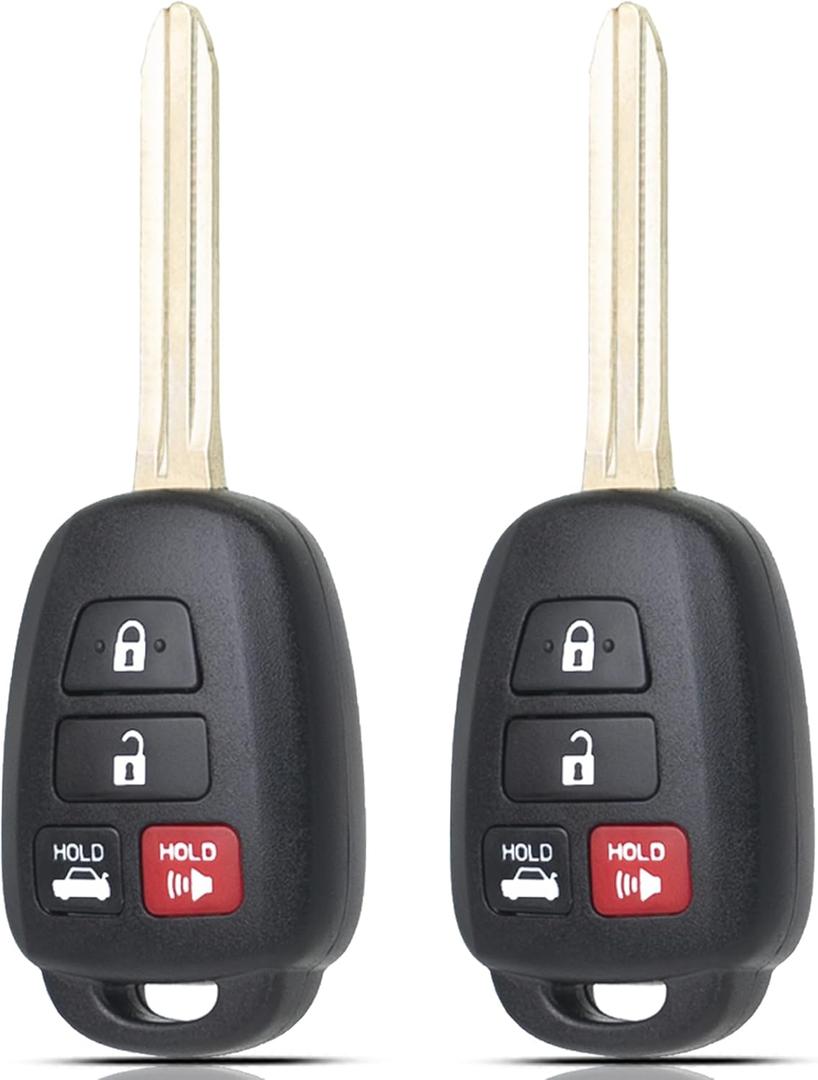 MechanMagic G Chip Key Fob Replacement Fits for Toyota Camry 2012 2013 2014 Keyless Entry Remote Control FCC ID: HYQ12BDM, PN: 89070-06420 (Set of 2)
