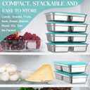 8 Pack Stainless Steel Snack Containers -15oz Reusable Grab And Go 2 Compartment Lunch Container With Forks Leakproof Lids for Travel Outdoor Camping & Lunch Prep