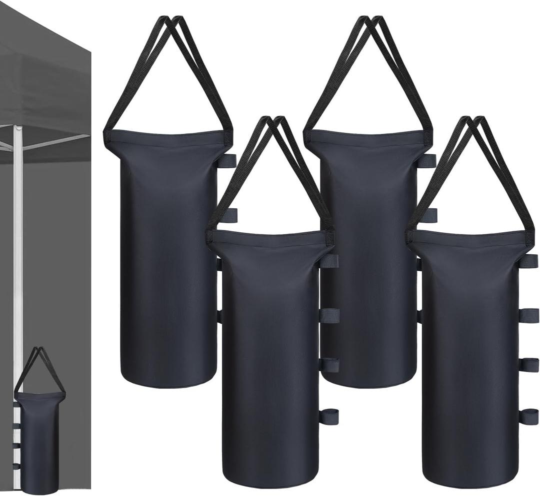 150 lbs Canopy Tent Weights Sand Bags Set of 4, Heavy Duty 1680D Canopy Weights Sandbags for Instant Outdoor Canopy, Pop Up Sun Shelter, Gazebos, Sunshade
