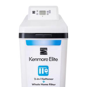 Kenmore Elite 520 Hybrid Water Softener & Whole House Filtration System | NSF Certified | Reduces Hard Water and Chlorine Taste & Odor in Your Home | Fully Programmable (Gray)