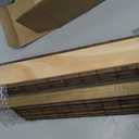 LazBlinds No Drill Cordless Bamboo Roman Shades, 21.5" W × 64" H, Driftwood